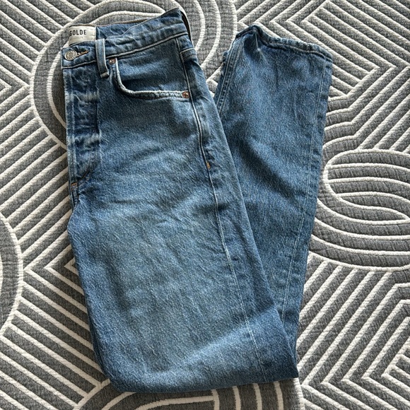 AGOLDE Riley Long High Rise Straight - Picture 5 of 6